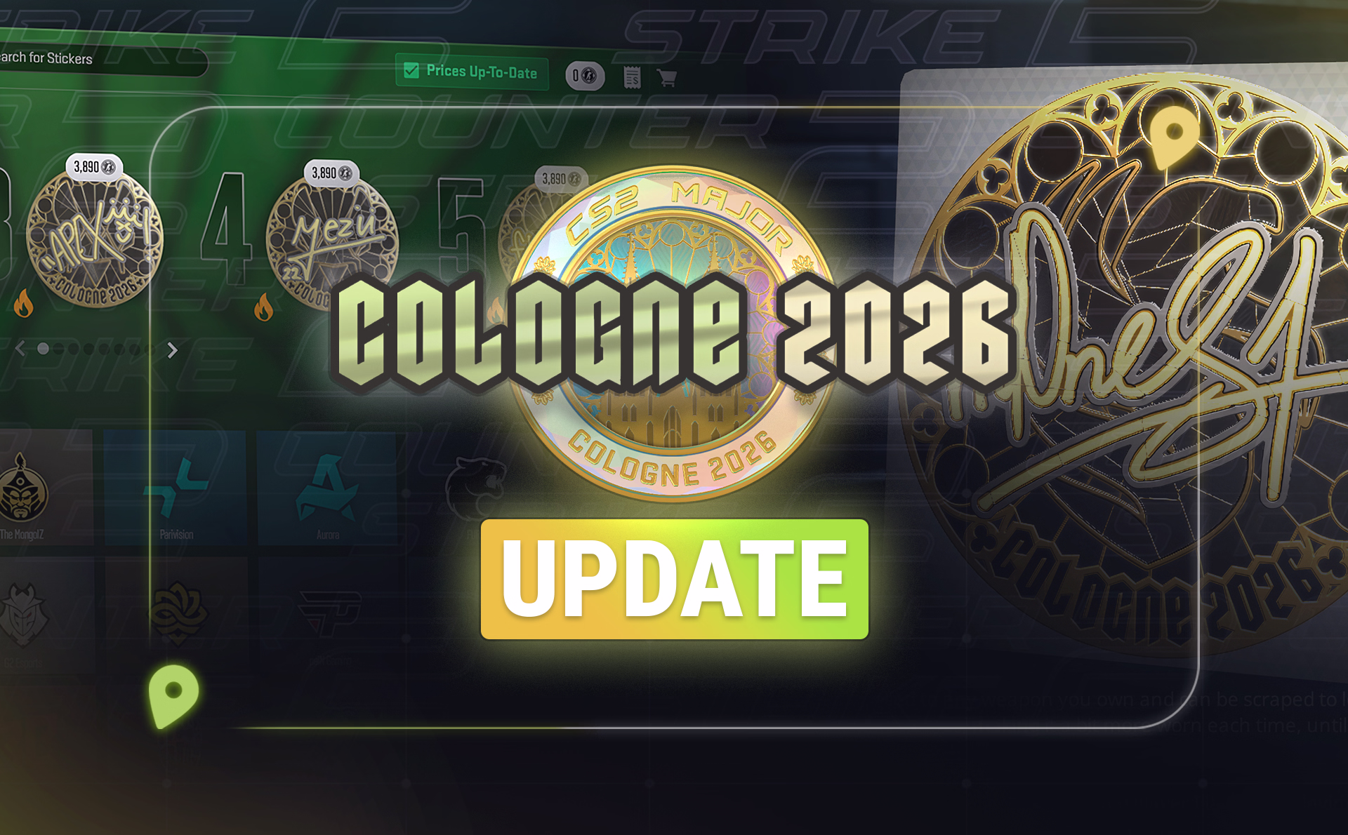 Valve Launches IEM Cologne 2026 Major Stickers With New Buying System